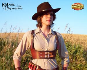 Leather Steampunk Under Bust Harness